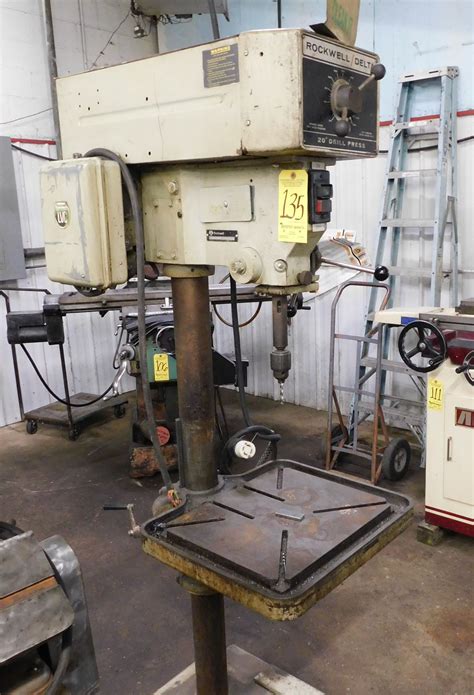 Rockwell Model 70-6X0 Floor Model Drill Press, 20", s/n 1763847