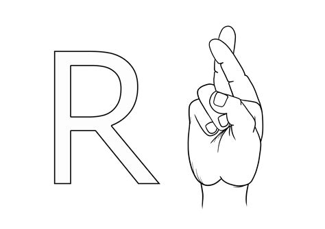Alphabet Sign Language Coloring Pages [2025]
