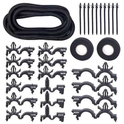 Swpeet 38Pcs 1/2 Inch PET Expandable Braided Cable Sleeve and Wire ...