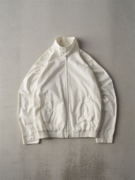 Vintage 80s White Windbreaker Light Weight Jacket (S) – Rebalance Vintage