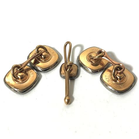 Krementz Black Enamel 4 Tuxedo Shirt Stud Set (10pcs)