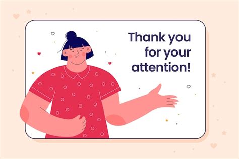 You for your attention sign illustration | Free Vector