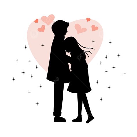 African American Couple Silhouette