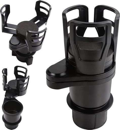 UNAGEA Cup Holder Expander for Car, 2 in 1 Dual Cups Holder Adapter Adjustable Cup Holder, 360 ...