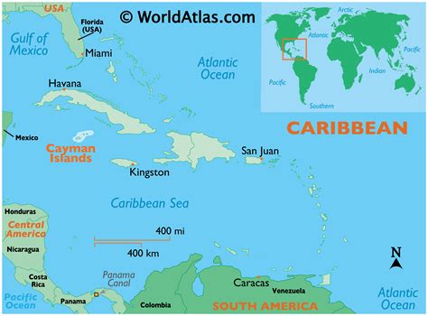 Cayman Islands Map / Geography of Cayman Islands / Map of Cayman ...