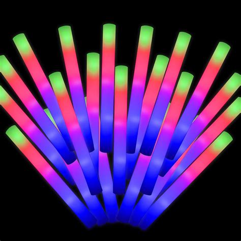 Amazon.com: Led Foam Sticks,24 PCS Foam Glow Sticks Party Favors Light ...