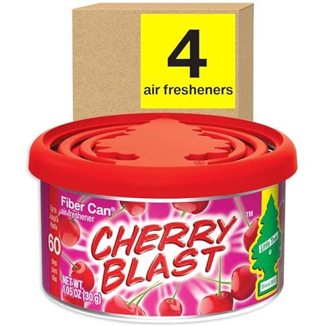 Little Trees Little Trees Fiber Can Air Freshener Cherry Blast, 4 Pack ...