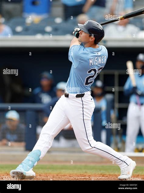 Port Charlotte, FL USA; Tampa Bay Rays right fielder Kameron Misner (26 ...