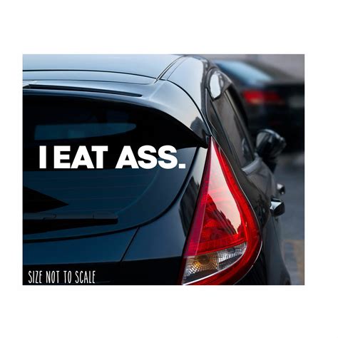 I eat ass sticker racing JDM Funny drift butt toss salad car window ...