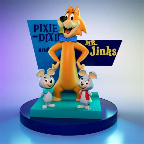 Archivo 3D Pixie y Dixie y Mr_Jinks 👾 ・Diseño imprimible en 3D para ...