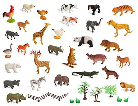 Buy Set of 30 Large Size Zoo Set Wild, Jungle, Farm & Desert Animals In ...