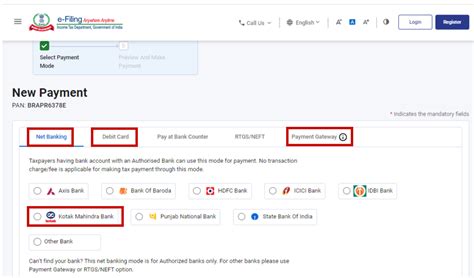 Online e-Tax Payment for Income Tax - Step-by-Step Guide