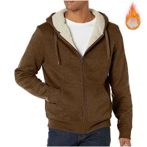 Customer reviews for ZCFZJW Sherpa Lined Hoodies for Men Heavyweight ...