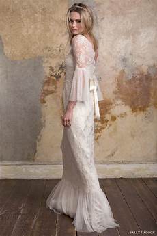 Vintage Wedding Dresses With Bell Sleeves by Sally Lacock Vintage Inspired Wedding Dress Collection Vintage Wedding Dresses With Bell Sleeves