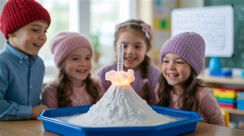 Snow Volcano Science Experiment 的图像结果