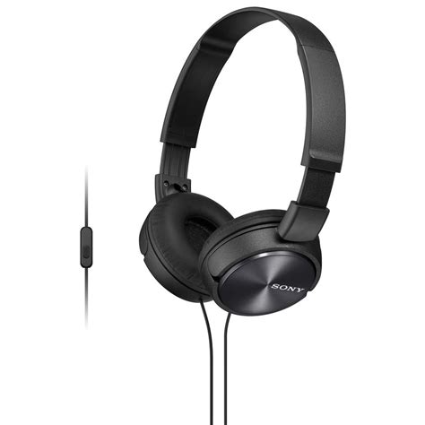 Sony MDR-ZX310AP Black Over-Ear Headphones with Built-in Mic ...