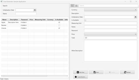 JavaFX Crud 的图像结果