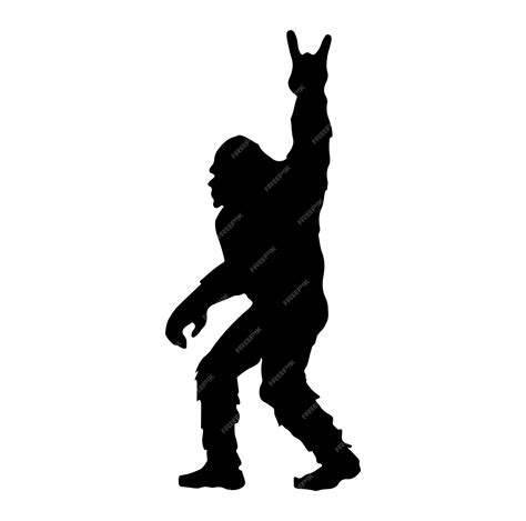 Premium Vector | Bigfoot silhouettes vector and bigfoot concept illustration
