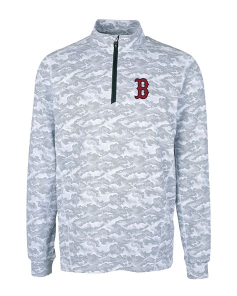 Boston Red Sox Cutter & Buck Traverse Stretch Camo Print Eco Quarter ...