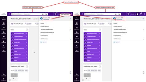 Alma Environment Multi Tabs - Ex Libris Knowledge Center