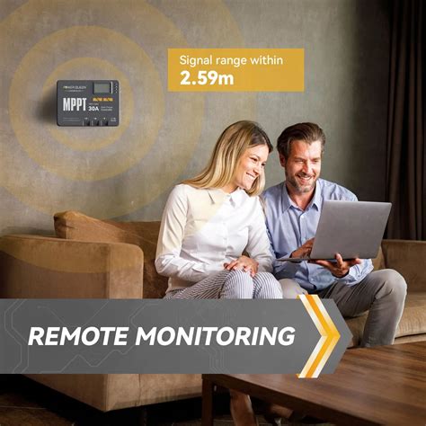 Power Queen 12/24V 30 Amp MPPT Solar Charge Controller and Bluetooth ...