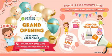 Fang Cao Yuan Chinese Learning Center New Opening , I12 Katong Mall ...