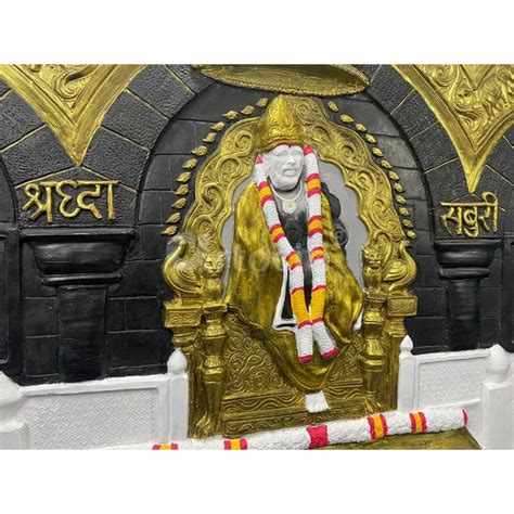 Buy Shirdi Sai Baba Temple 3D Relief Mural Wall Art Online - Artociti