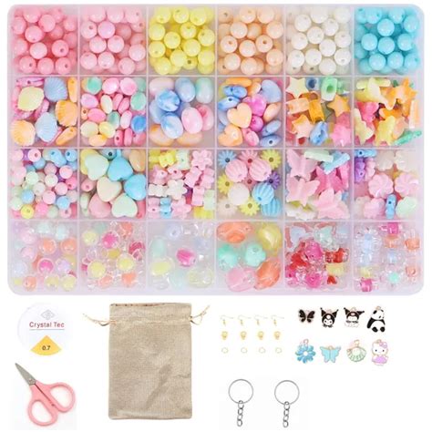 Ambitieux Multicolor 24-Type Beads Kit for Kids 24 Partition Box with ...