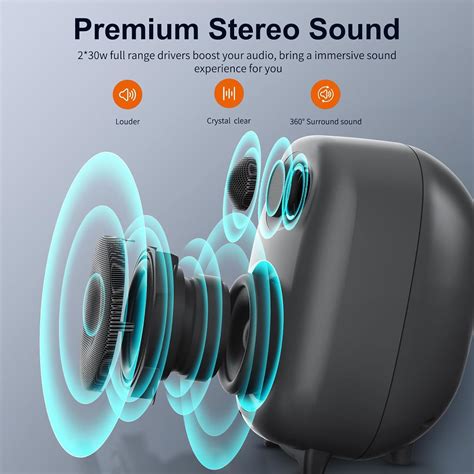 BESTISAN Bookshelf Speakers, 60 Watt Powered Studio India | Ubuy