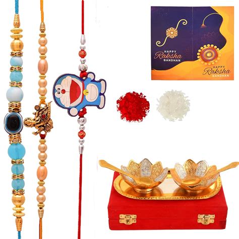 Great Art Rakhi & Gift Set for Brother [Gift Combo - | Rakhi with Brass ...