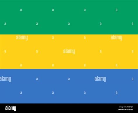 National flag of the Gabonese Republic Stock Photo - Alamy
