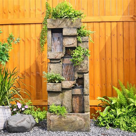 Bumilgar Garden Outdoor Water Fountain, 56.3 H 3-Tiered India | Ubuy