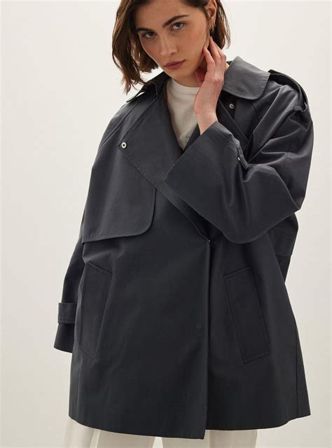 Navy Blue - Trench Coat