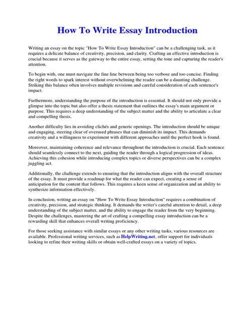 Image result for How to Write Essay Introduction