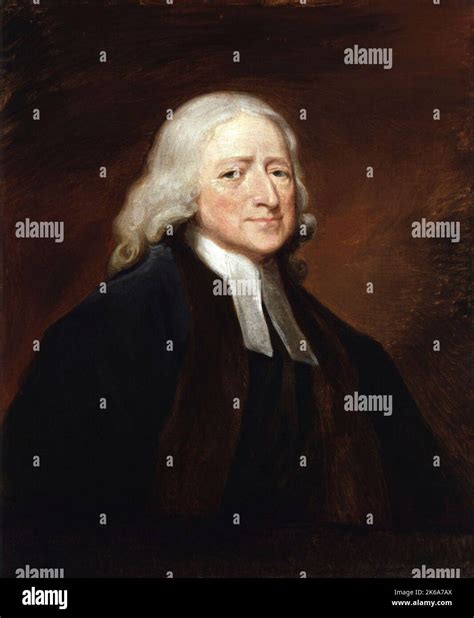 Fine art portrait of John Wesley, an English evangelist and theologian Stock Photo - Alamy