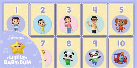 FREE Little Baby Bum: Number Flash Cards (teacher made)