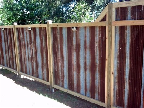 Corrugated Steel Fence Diy - DIY Home Renovation Ideas