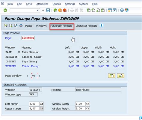 How to Create a Window in SAP Script 的图像结果