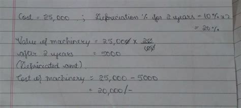The value of a machinery depreciates 10% annually, if its present value ...