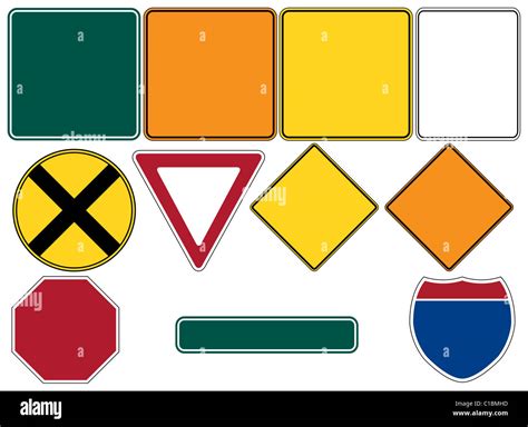 Blank Traffic Signs