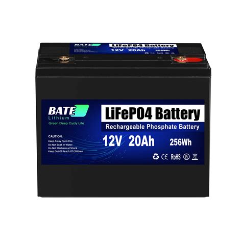 12V 20Ah LiFePO4 Lithium Battery Rechargeable 3000 Times Cycle BMS for ...