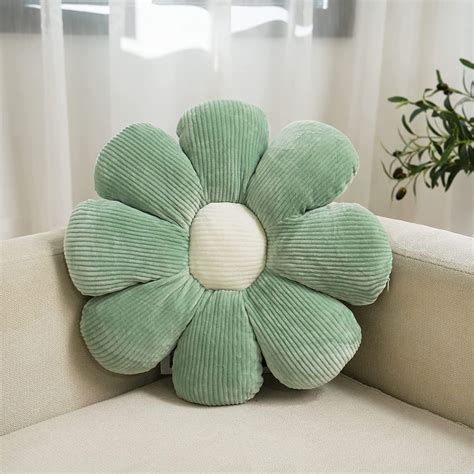 Amazon.com: Flower Pillow Cute Daisy Floor Cushion Soft Fun Plant Throw ...