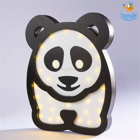 Panda Wooden LED Lamp– Bigsmall.in