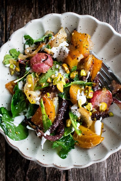 Roasted Root Vegetable Salad Grilled Sirloin Salad With Roasted Root