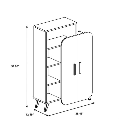 Buy Module-US Multiple use Bookshelf, Bookcase with Doors, Storage ...