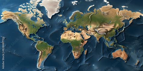 Detailed World Map 3D 的图像结果