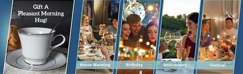 Dankotuwa Luxury Platinum Tea Coffee Cup and Saucer Set for 6 (12 Pcs ...