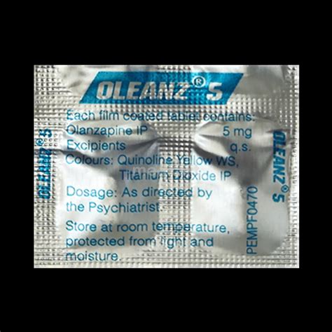 OLEANZ 5MG TABLET 10'S Price, Uses, Side Effects & Substitutes | Medkart
