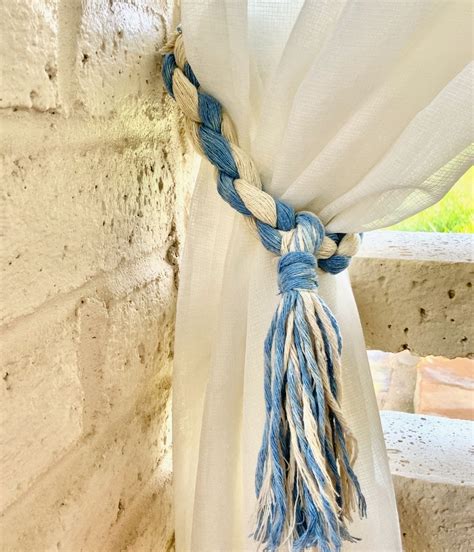 How To Make Curtain Tie Backs - South House Designs