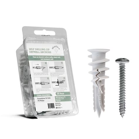 Premium Splitting Self-Drilling Drywall Anchors and Screws Kit | Used ...